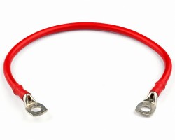 Custom battery lead in red 50 mm² cable 
