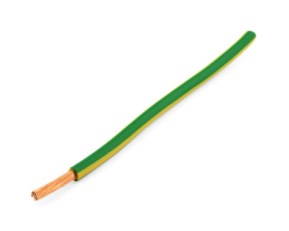 Flexible earth cable 6 mm² H07V-K (sold by the meter) 